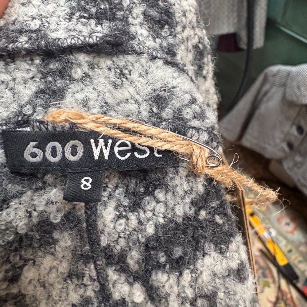 600 West Wool Blend Pattern Jacket - Picture 9 of 9
